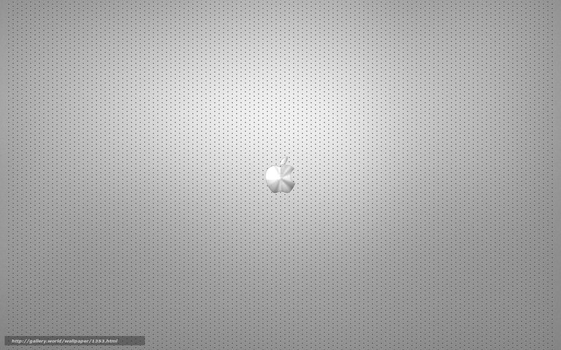Apple logo on gray background