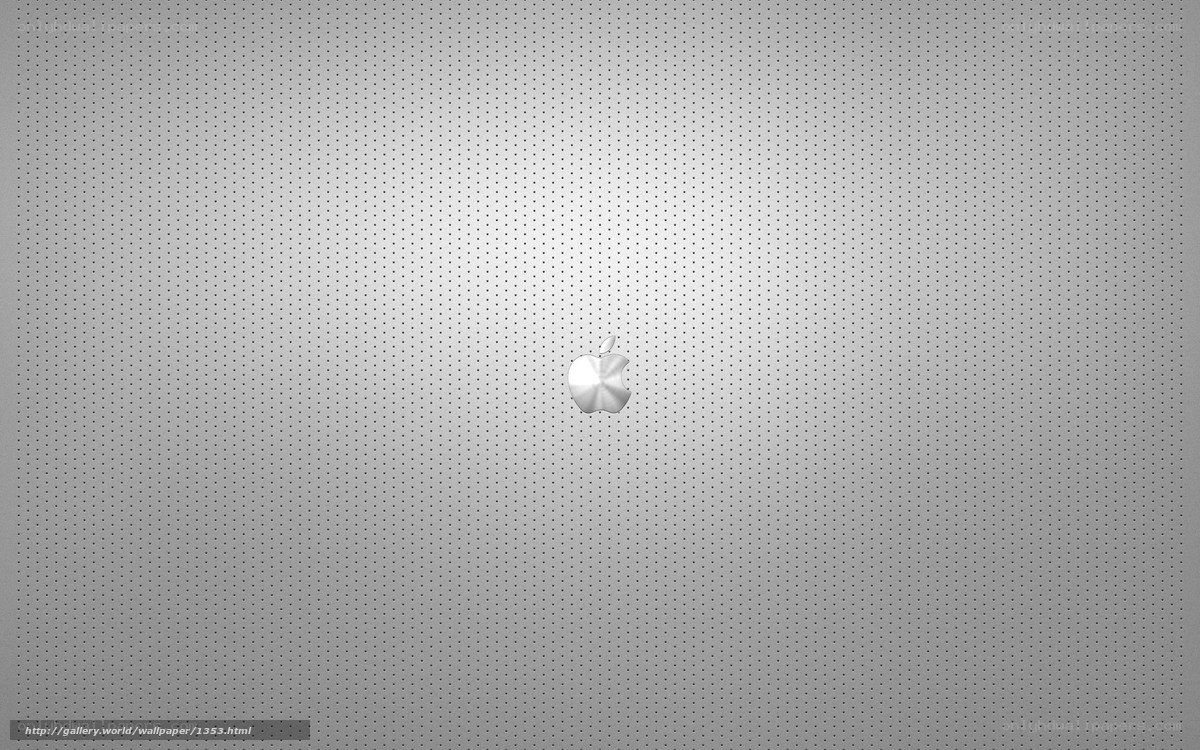 Apple logo on gray background