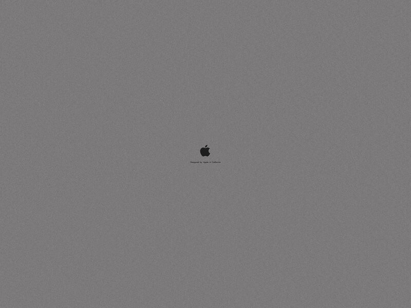 Apple Logo on Gray — Neutral