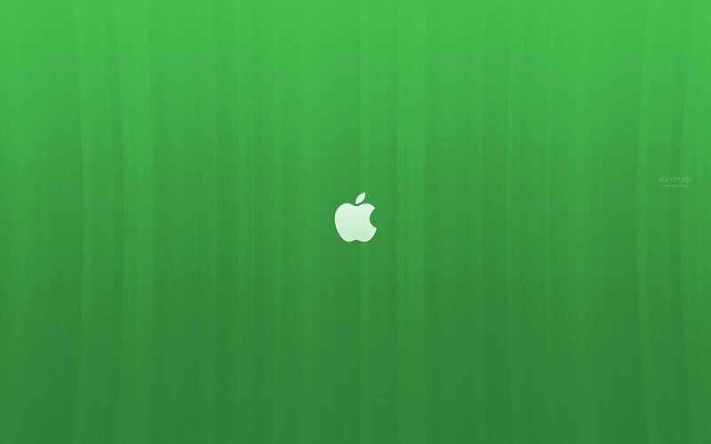 Apple Logo on Green — Calm, Minimalist, Softpedia