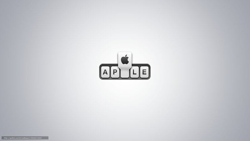 Apple logo on keyboard keys