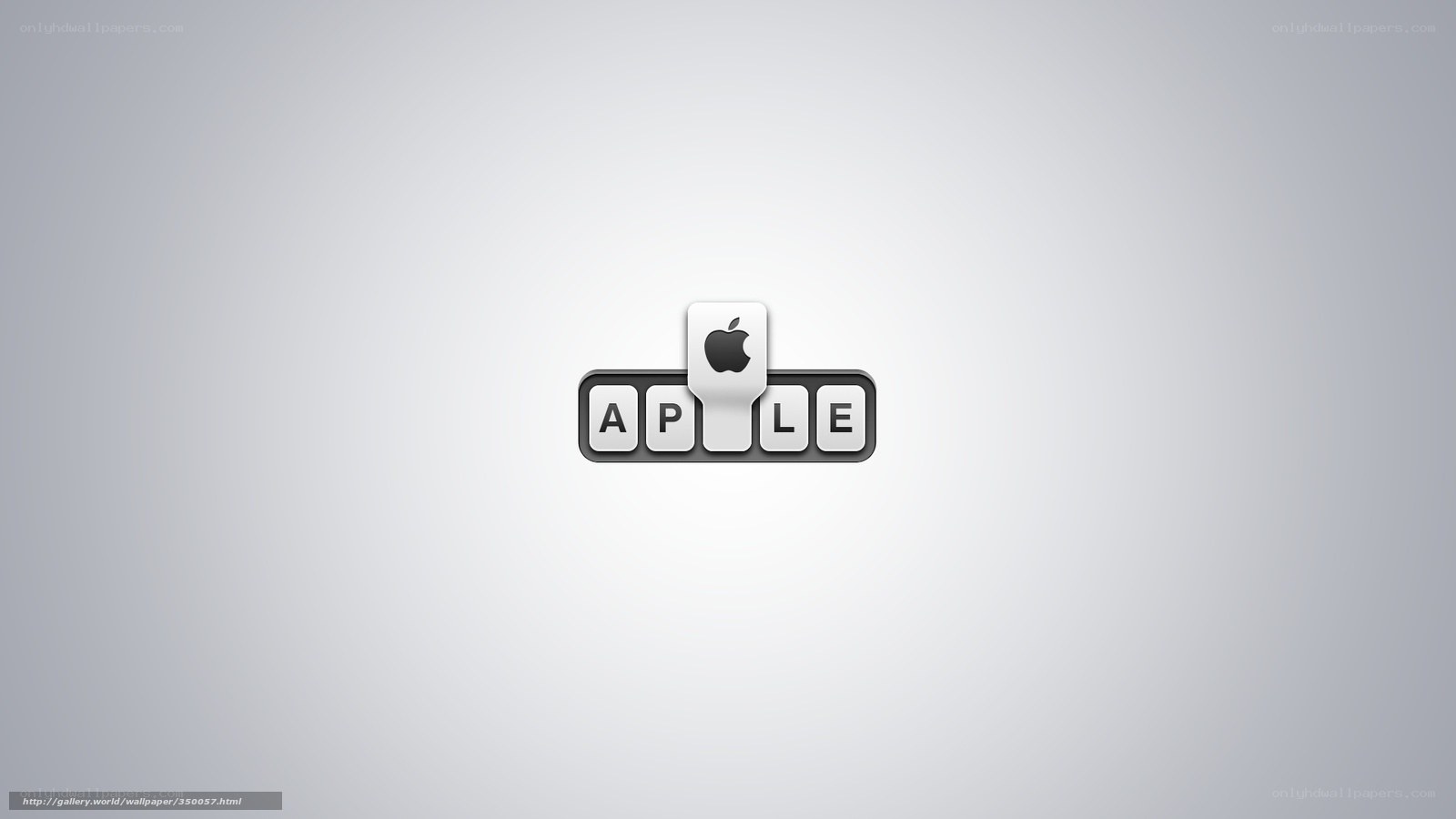 Apple logo on keyboard keys