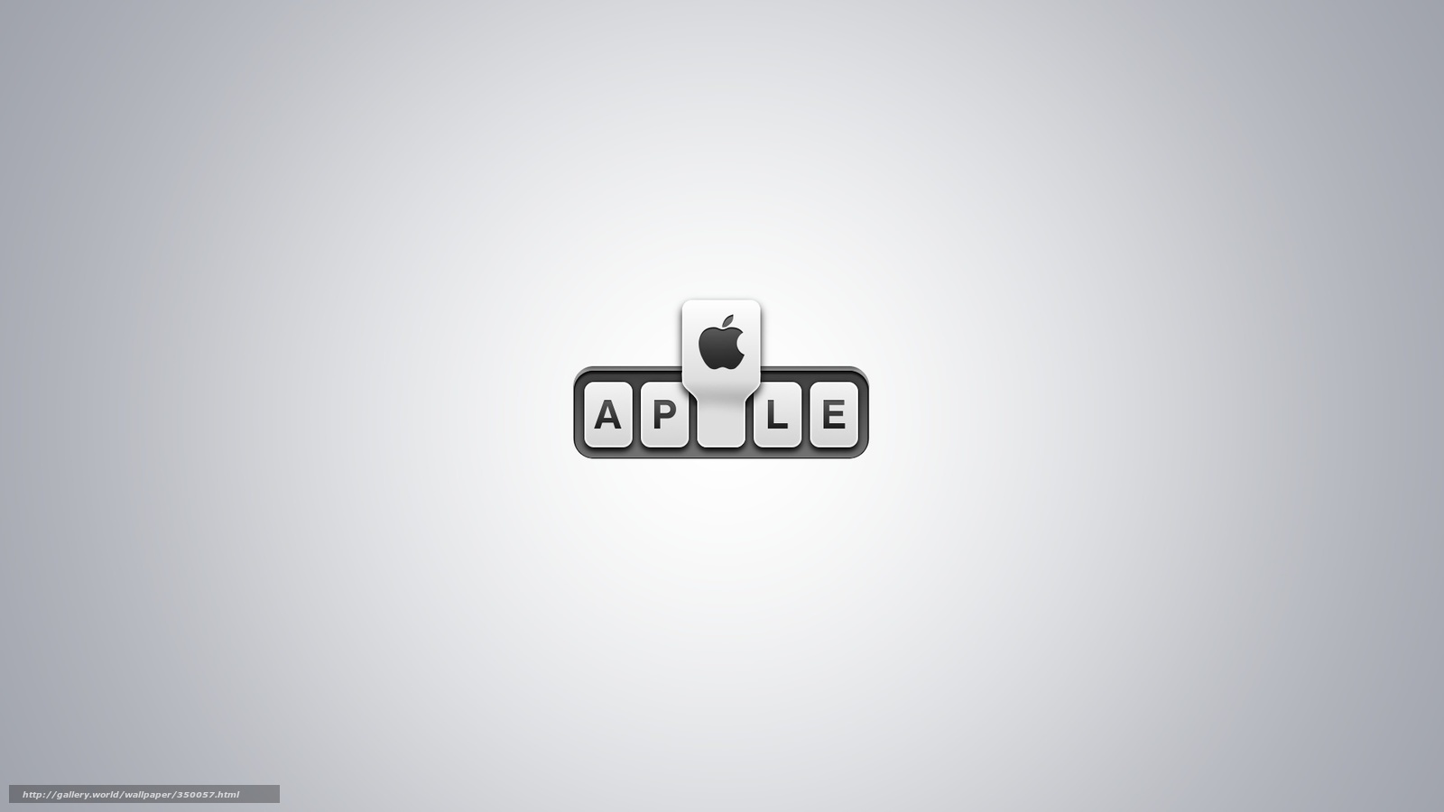 Apple logo on keyboard keys