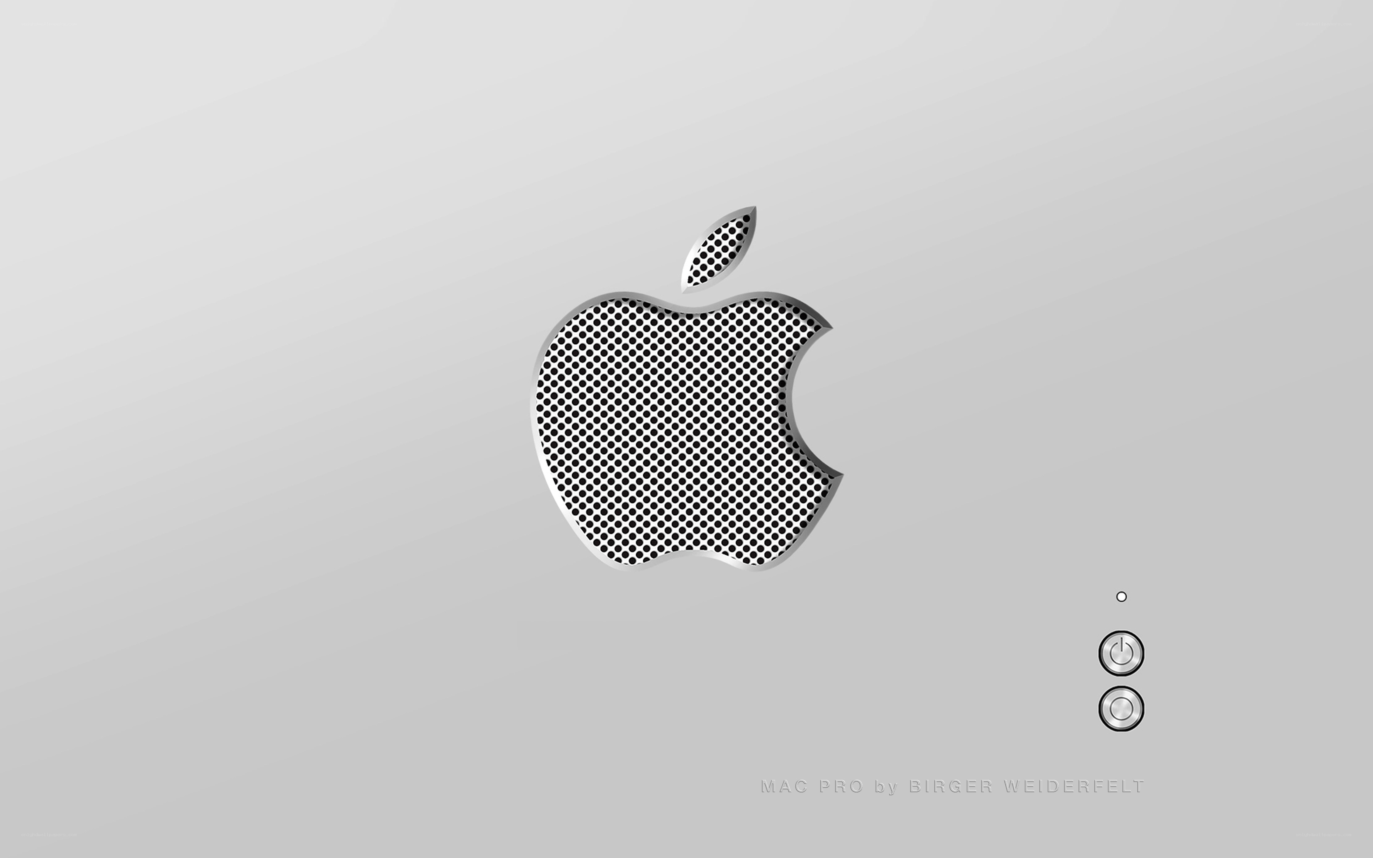 Apple logo on laptop