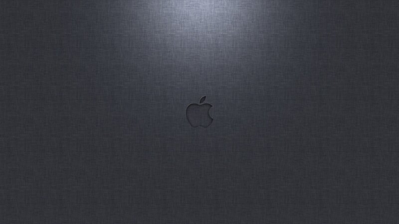 Apple Logo on Laptop — Photograph