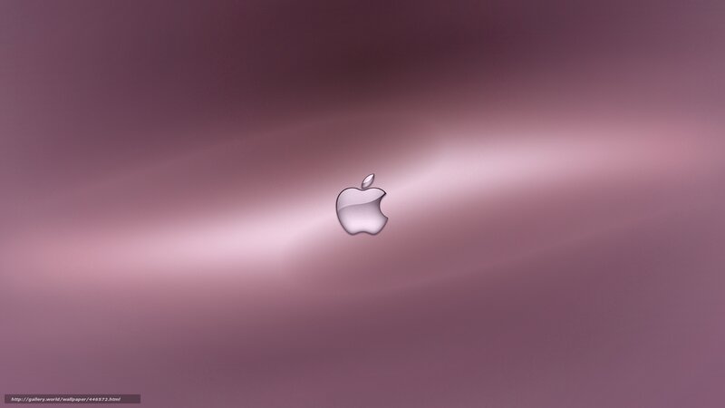 Apple Logo on Laptop — Purple