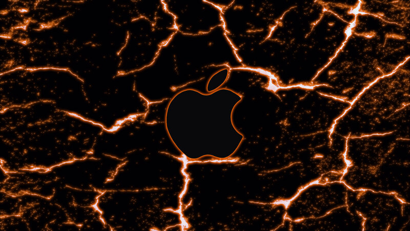 Apple Logo on Lava