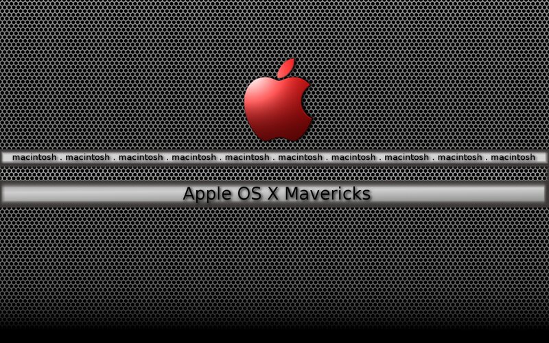 Apple Logo on Mesh — Black