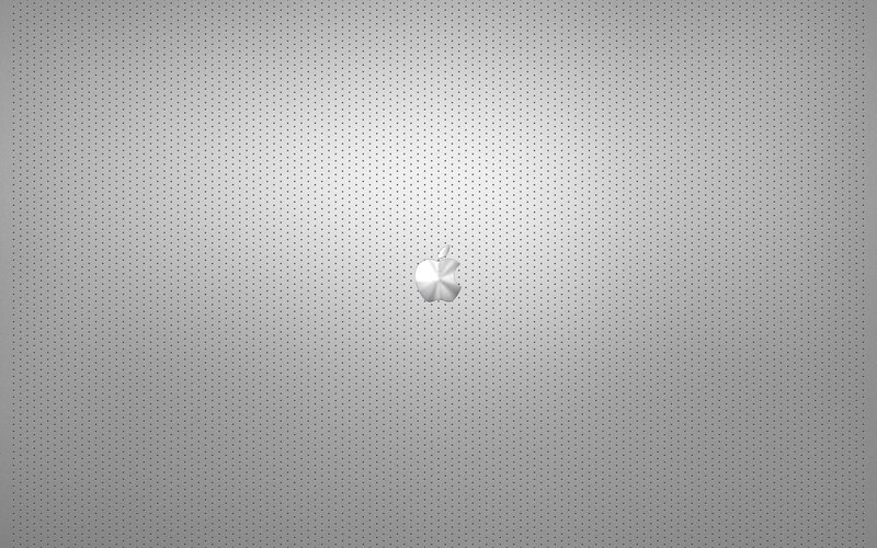 Apple Logo on Metal — Gray, Neutral