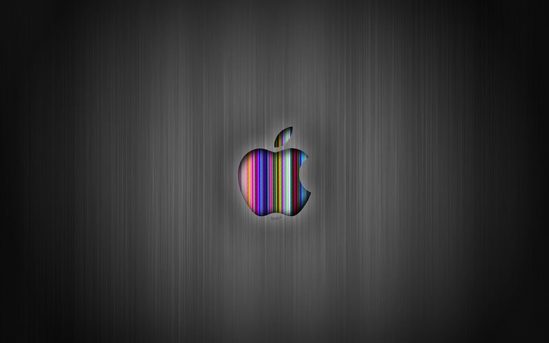 Apple Logo on Metal