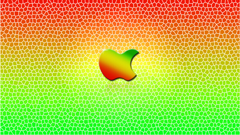 Apple Logo on Mosaic