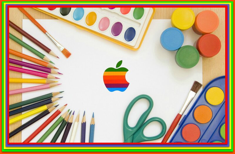 Apple Logo on Paper