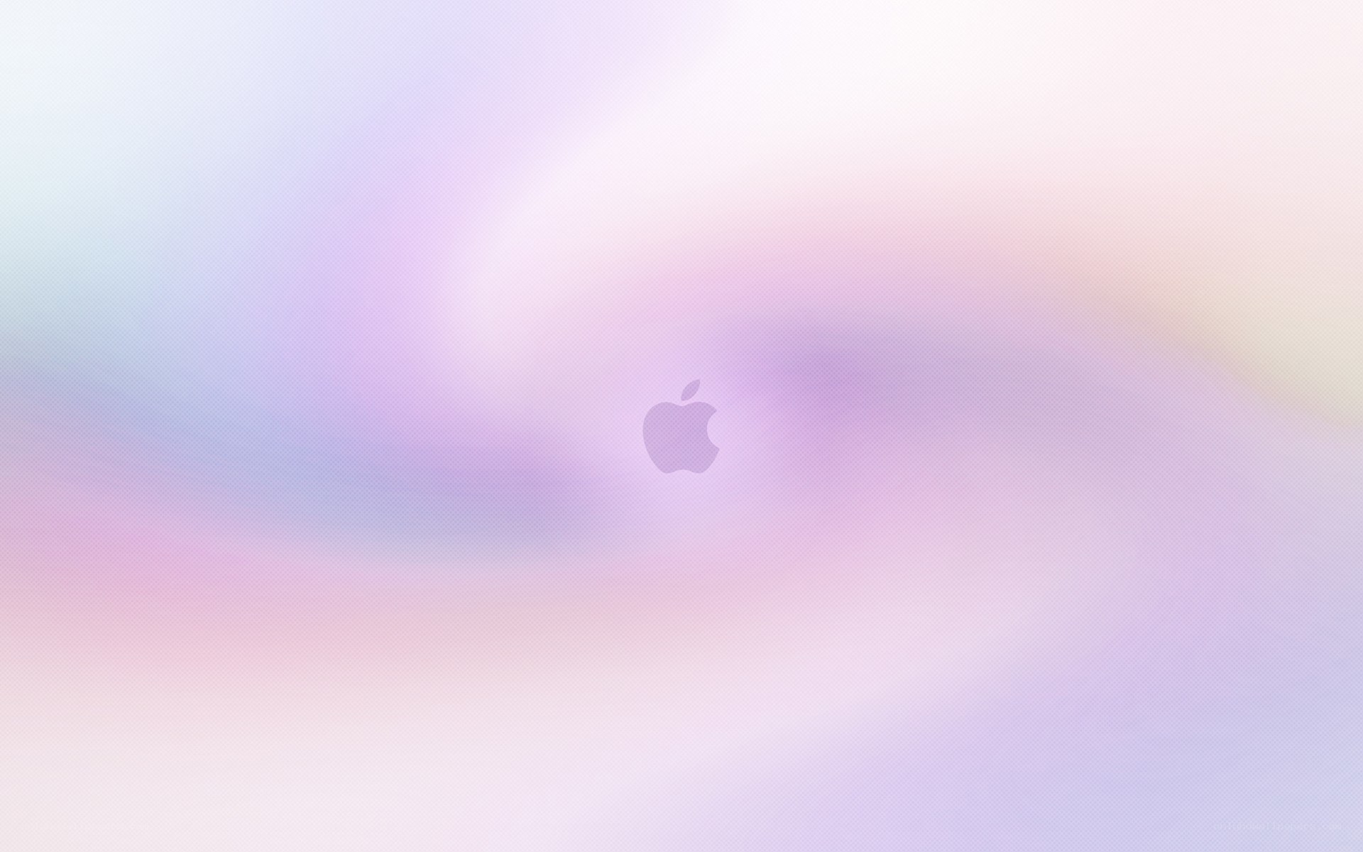 Apple logo on pastel background