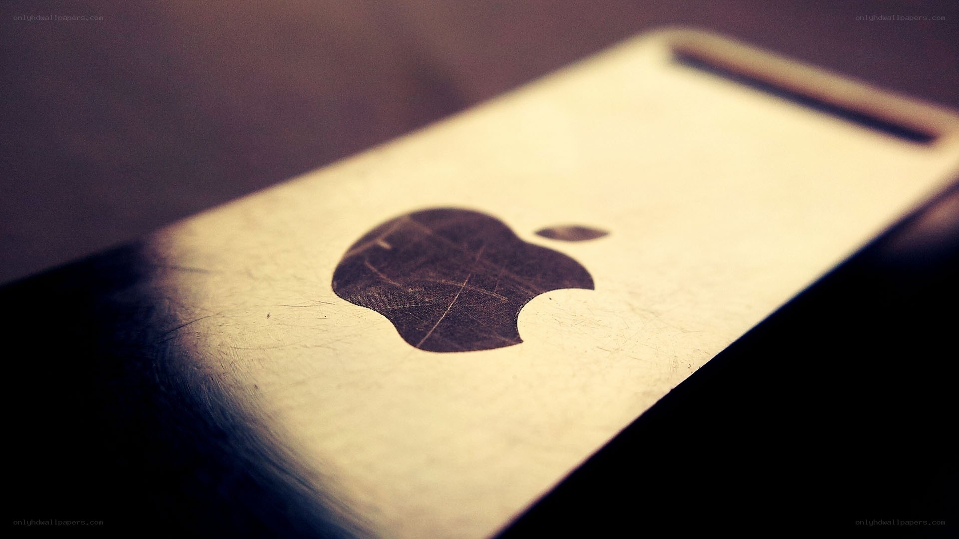 Apple logo on phone back