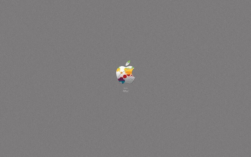 Apple Logo on Screen