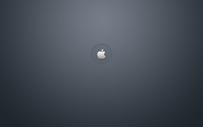 Apple Logo on Surface — Gray
