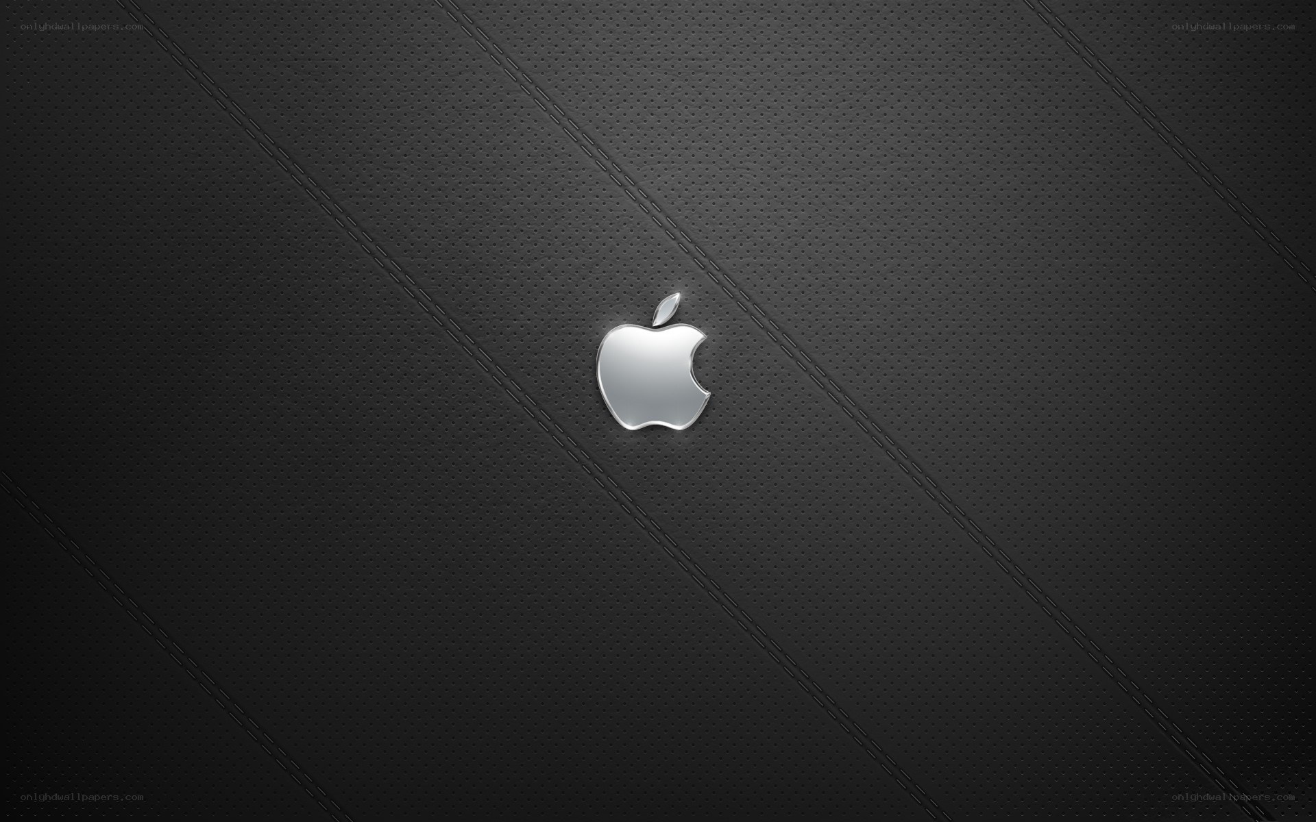 Apple logo on textured background