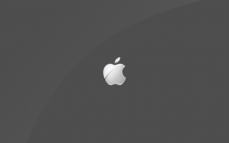 Apple logo on textured background