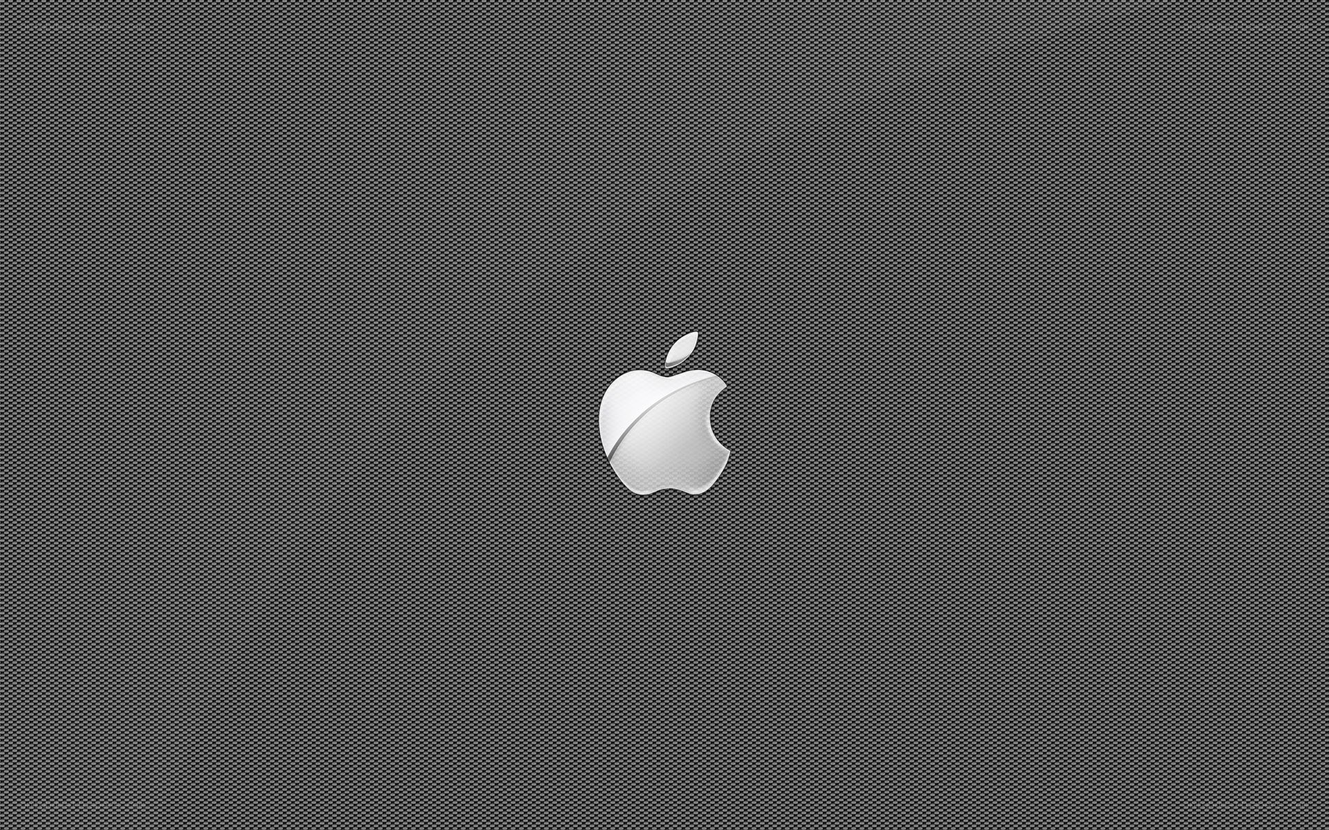 Apple logo on textured background
