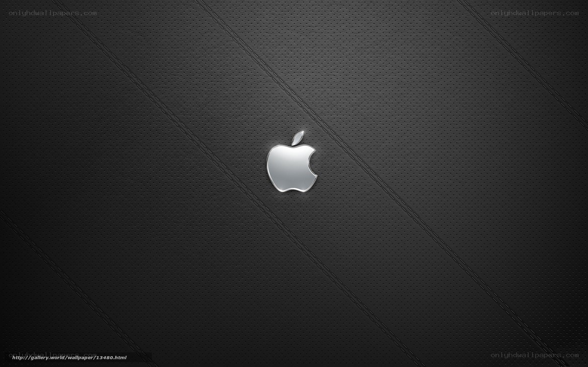 Apple logo on textured background