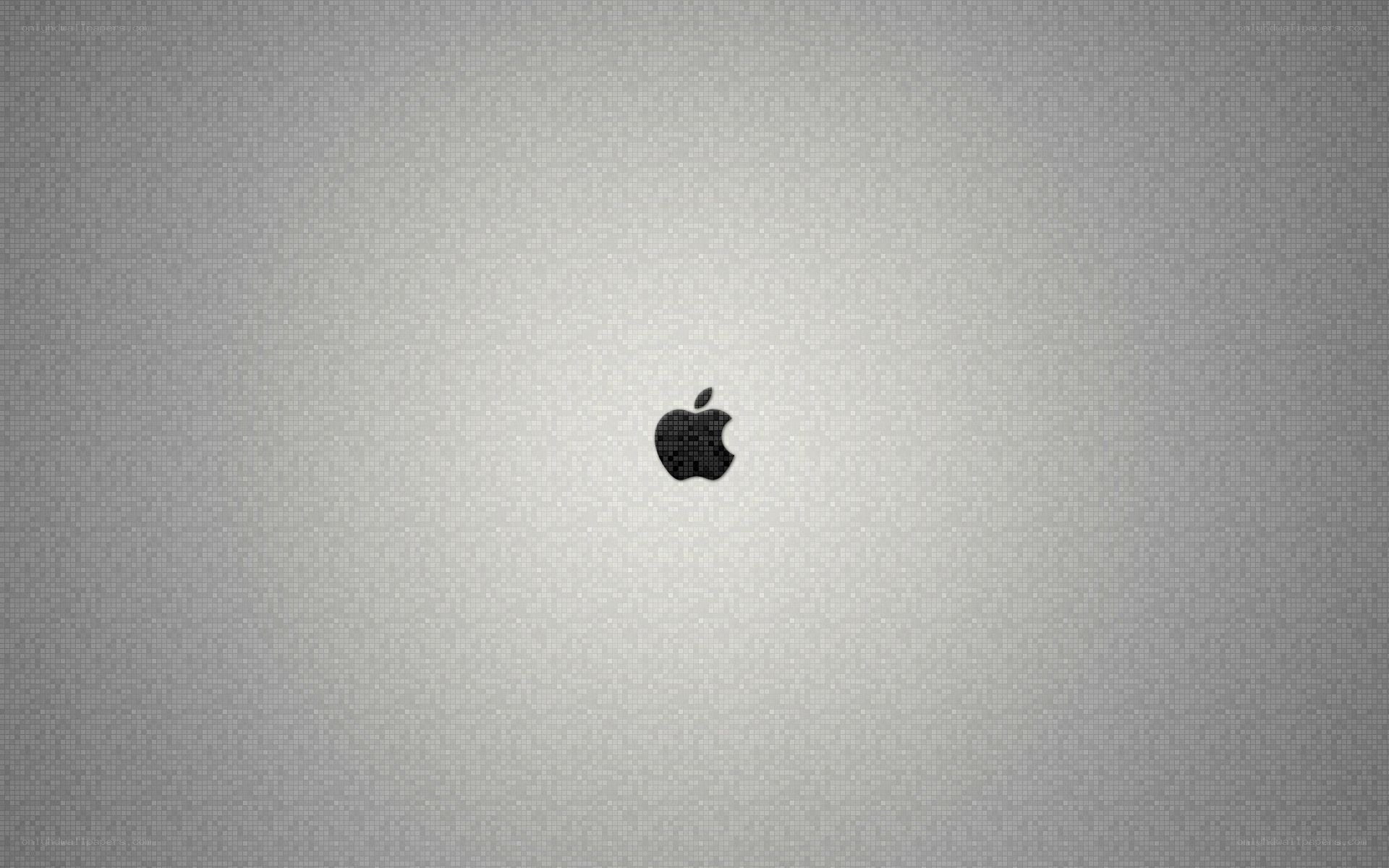 Apple logo on textured background