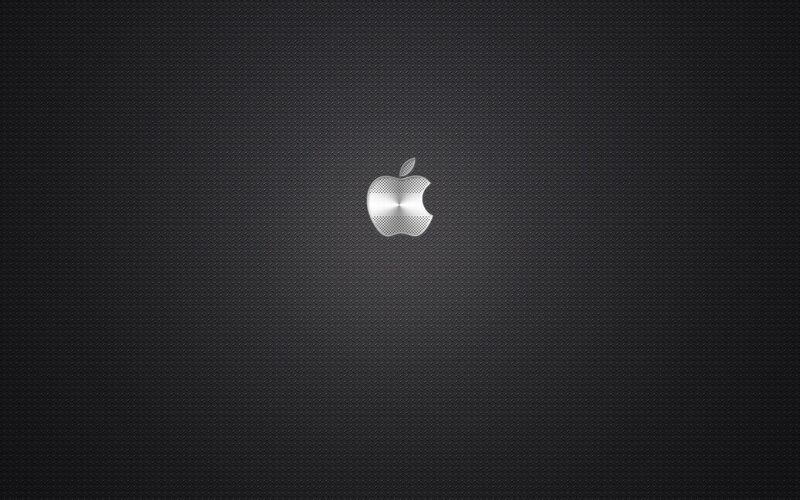 Apple logo on textured background