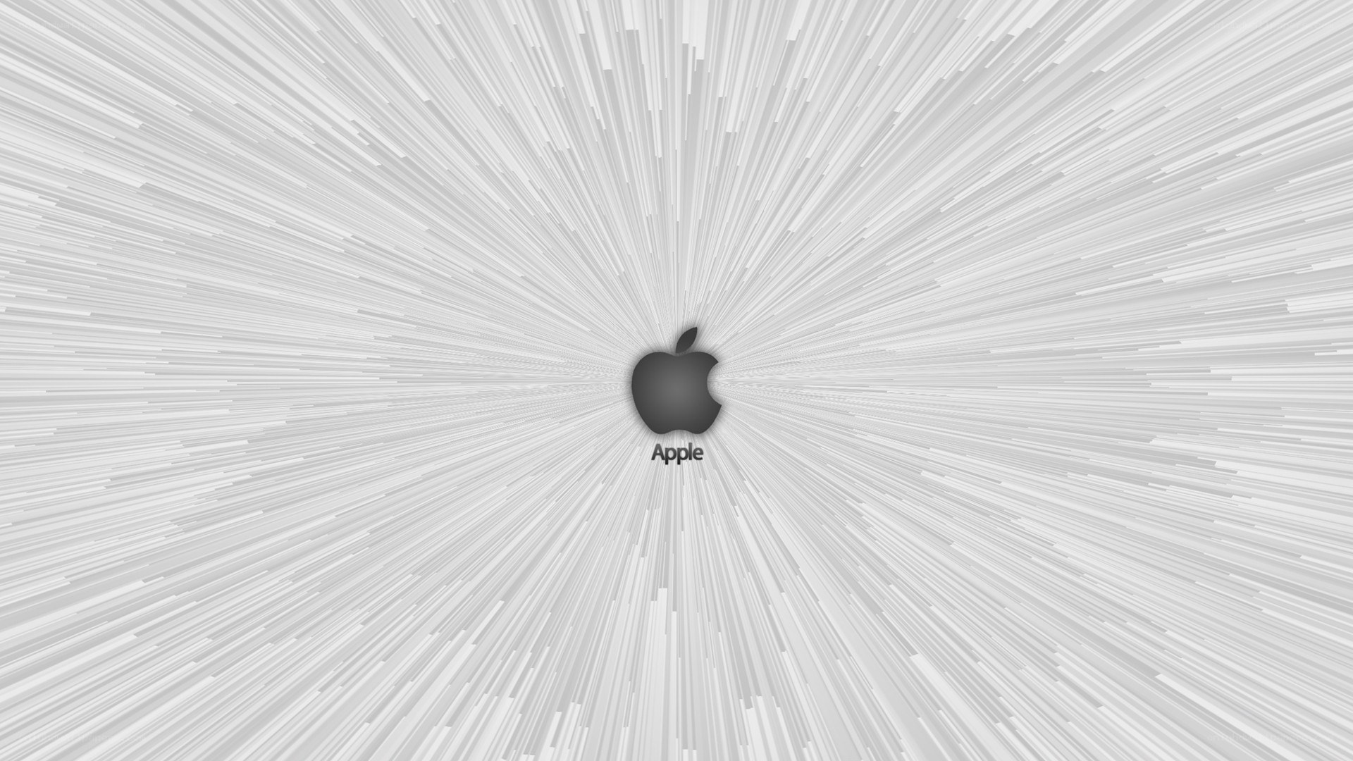 Apple logo on white background