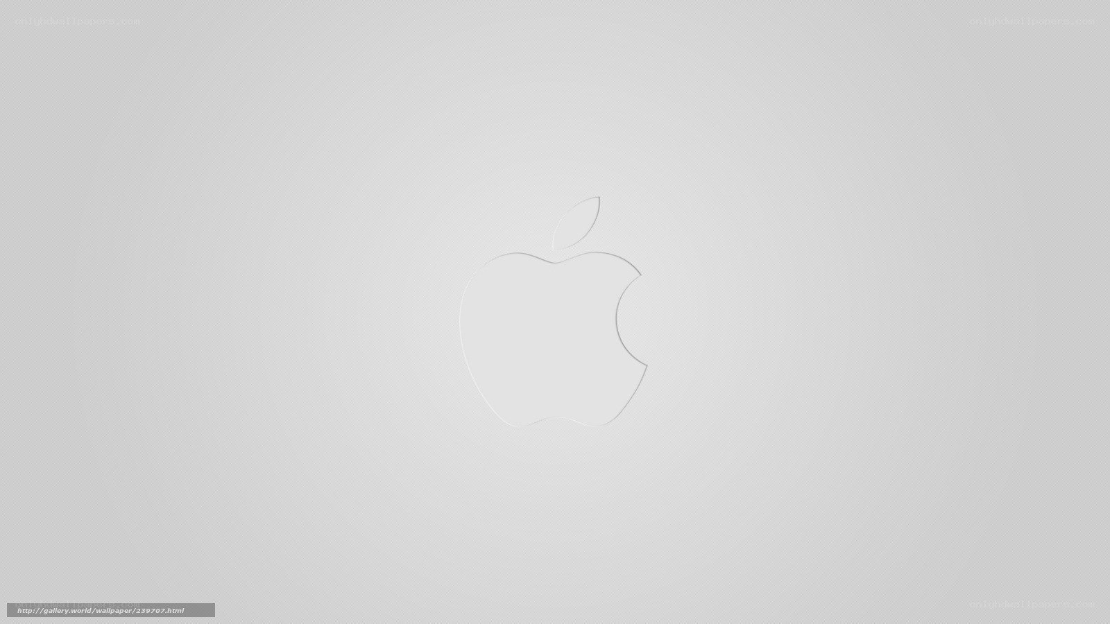 Apple logo on white background