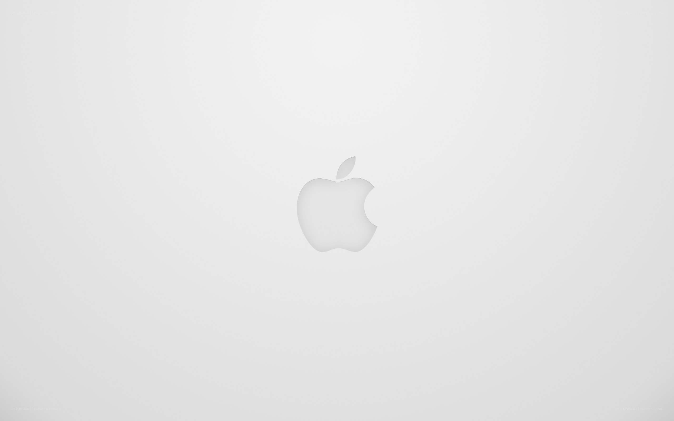 Apple logo on white background