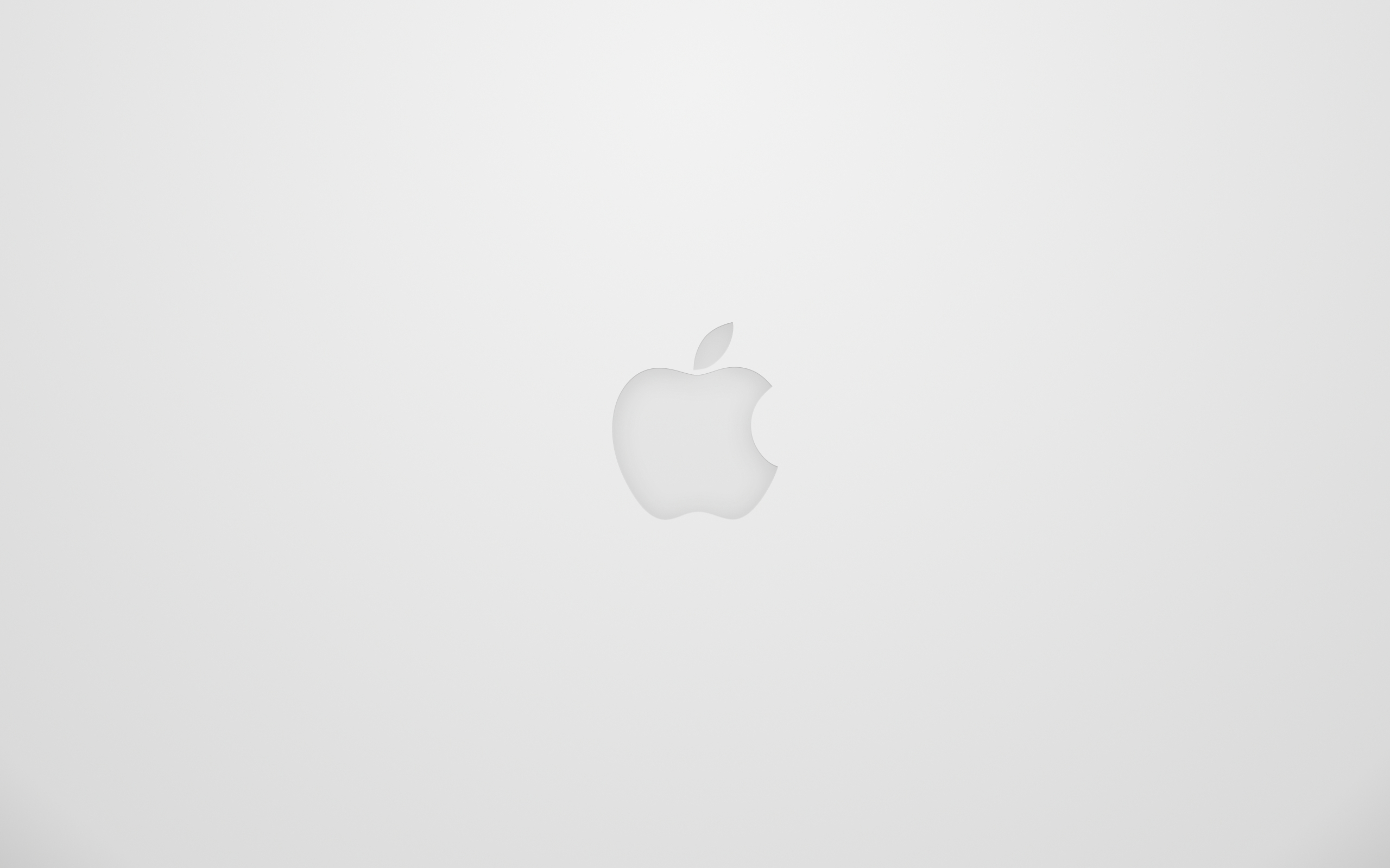 Apple logo on white background