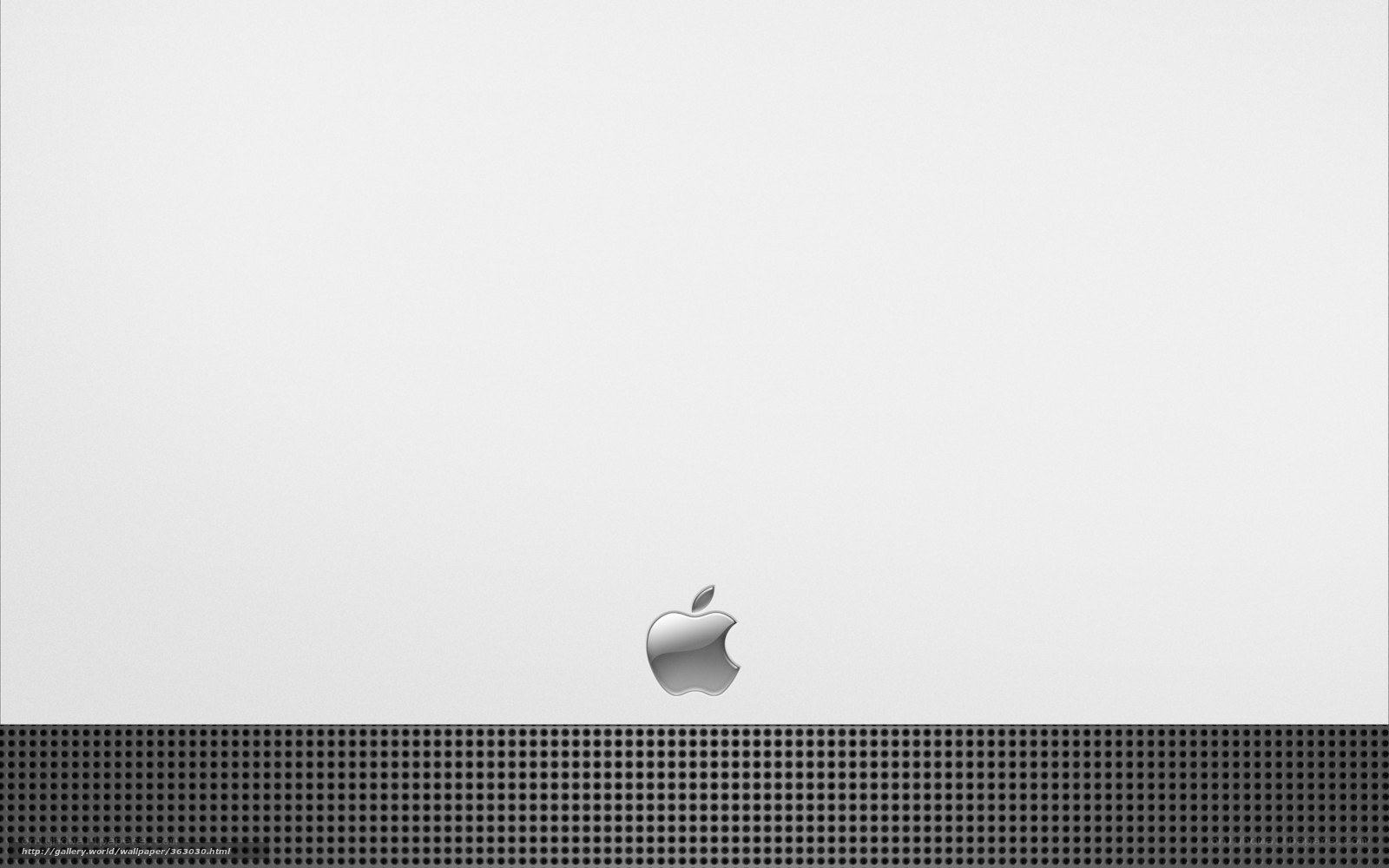 Apple logo on white background