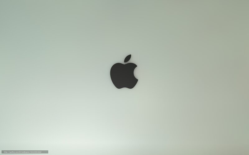 Apple logo on white background