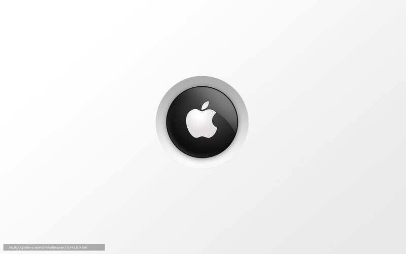 Apple logo on white background