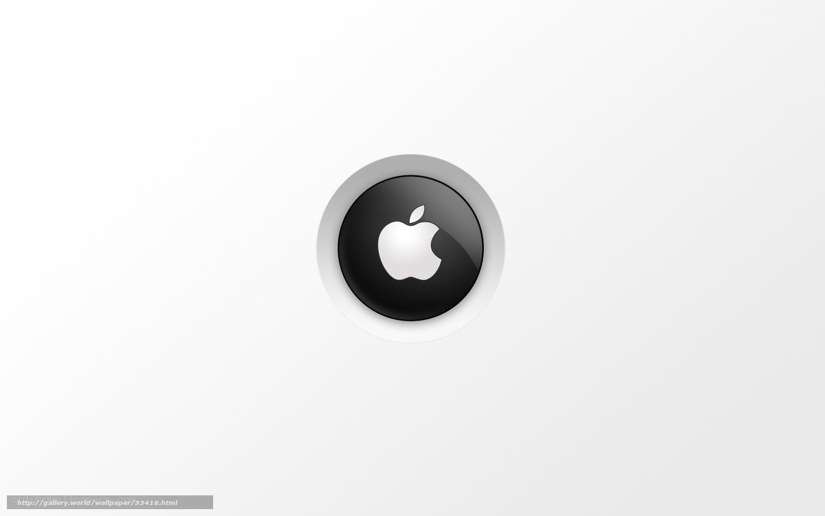 Apple logo on white background
