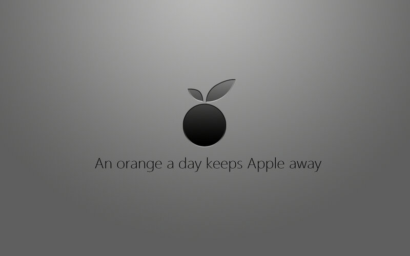Apple logo parody