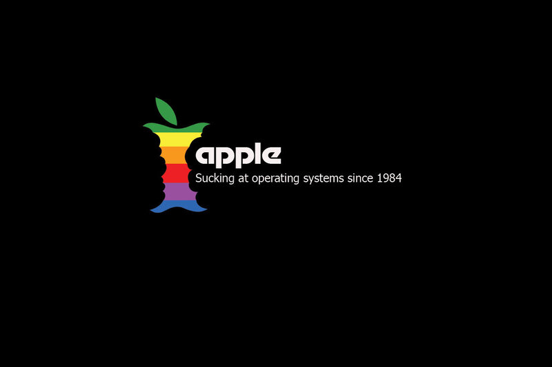 Apple logo parody