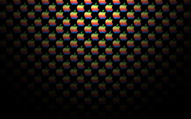 Apple logo pattern wallpaper