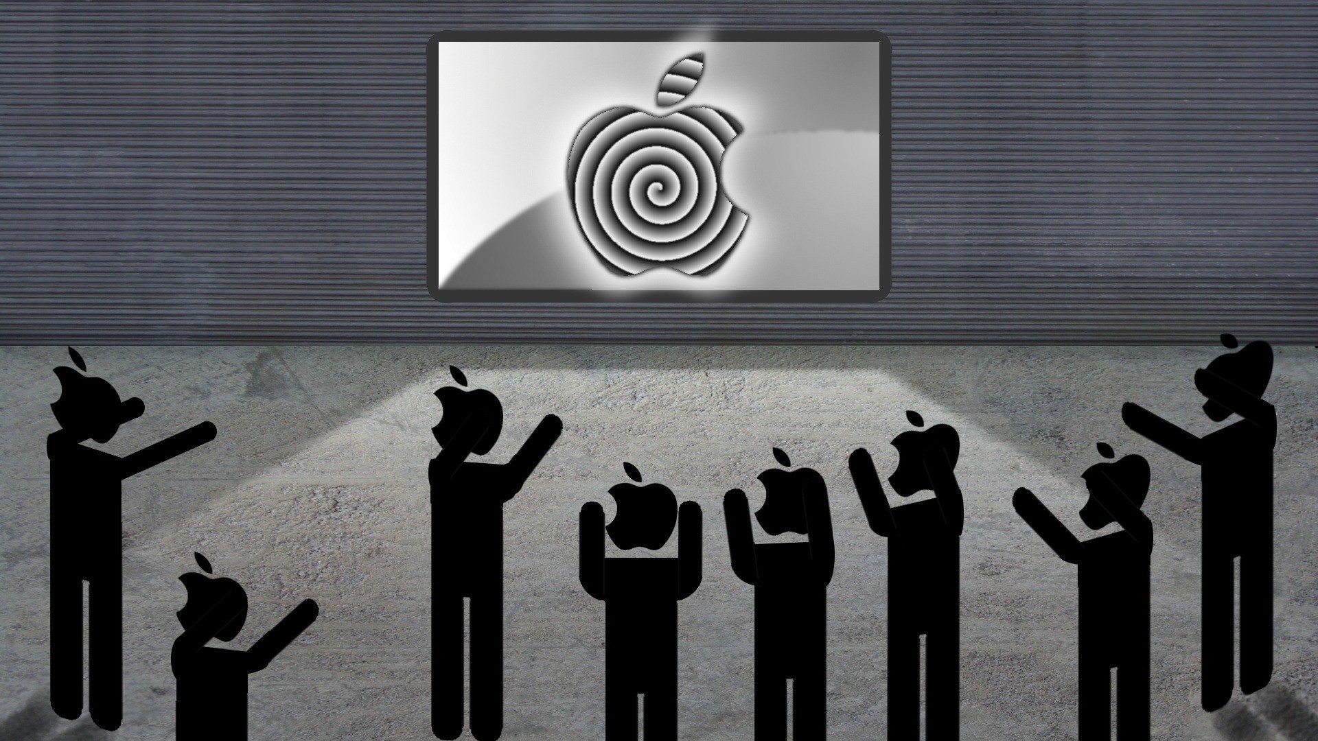 Apple logo presentation