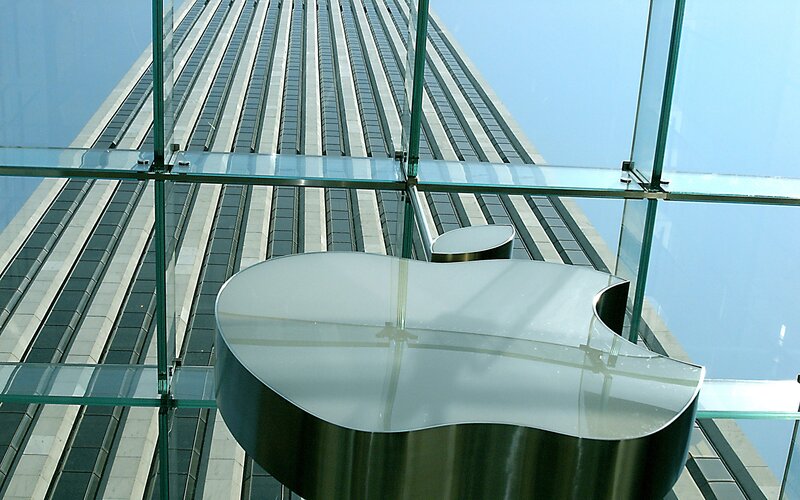 Apple Logo Sculpture — Silver