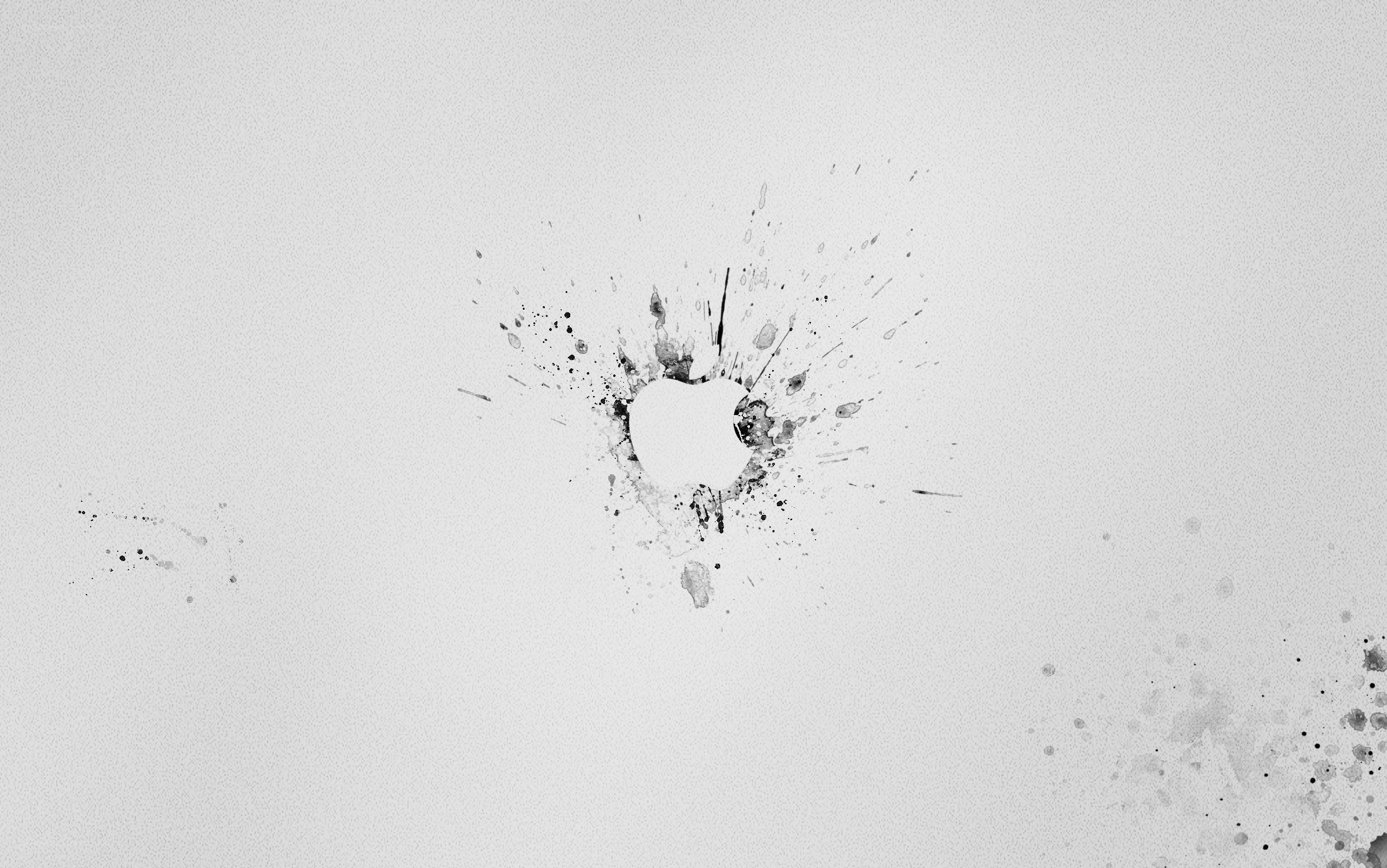 Apple logo splatter art