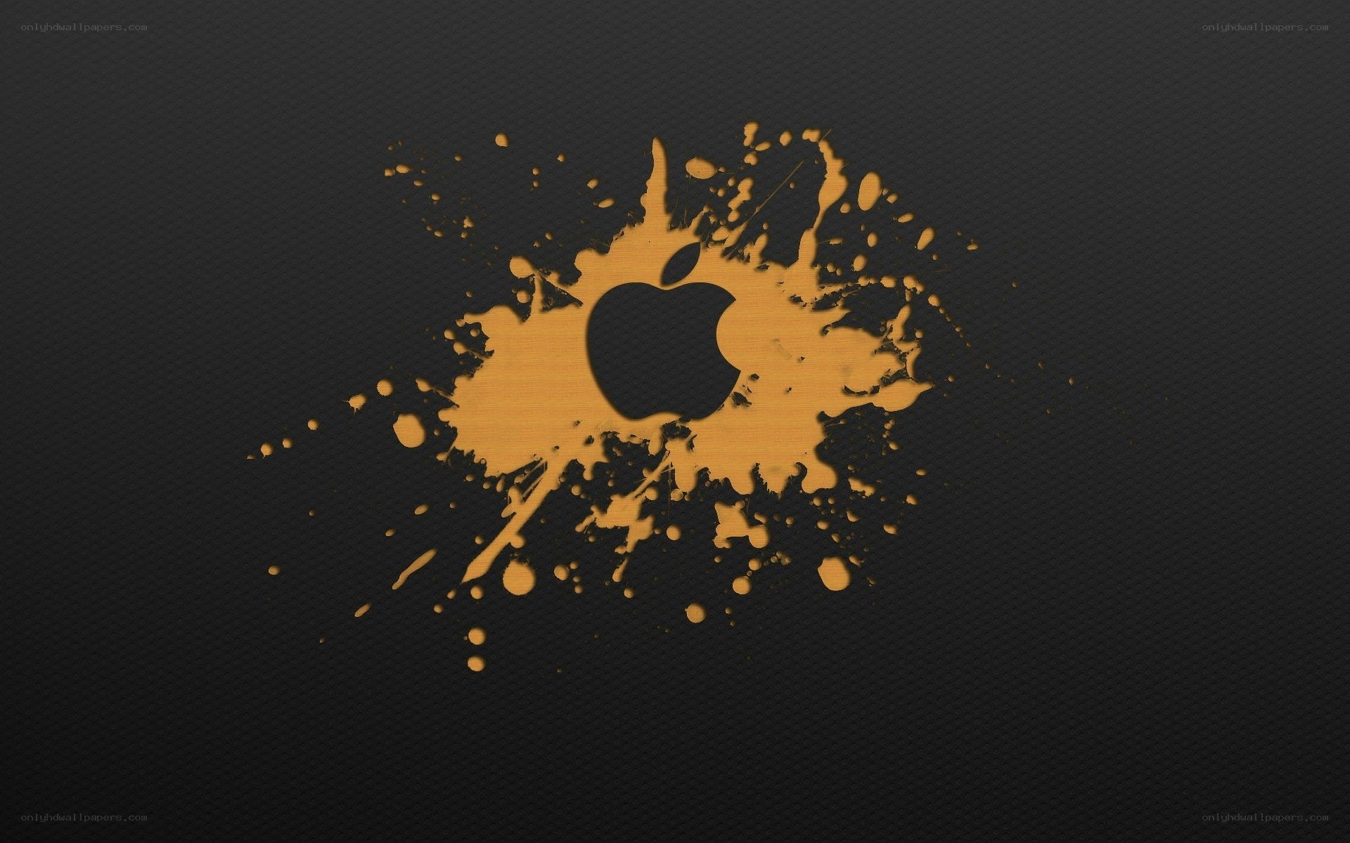 Apple logo splatter design
