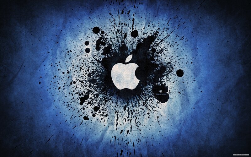 Apple Logo Splatter
