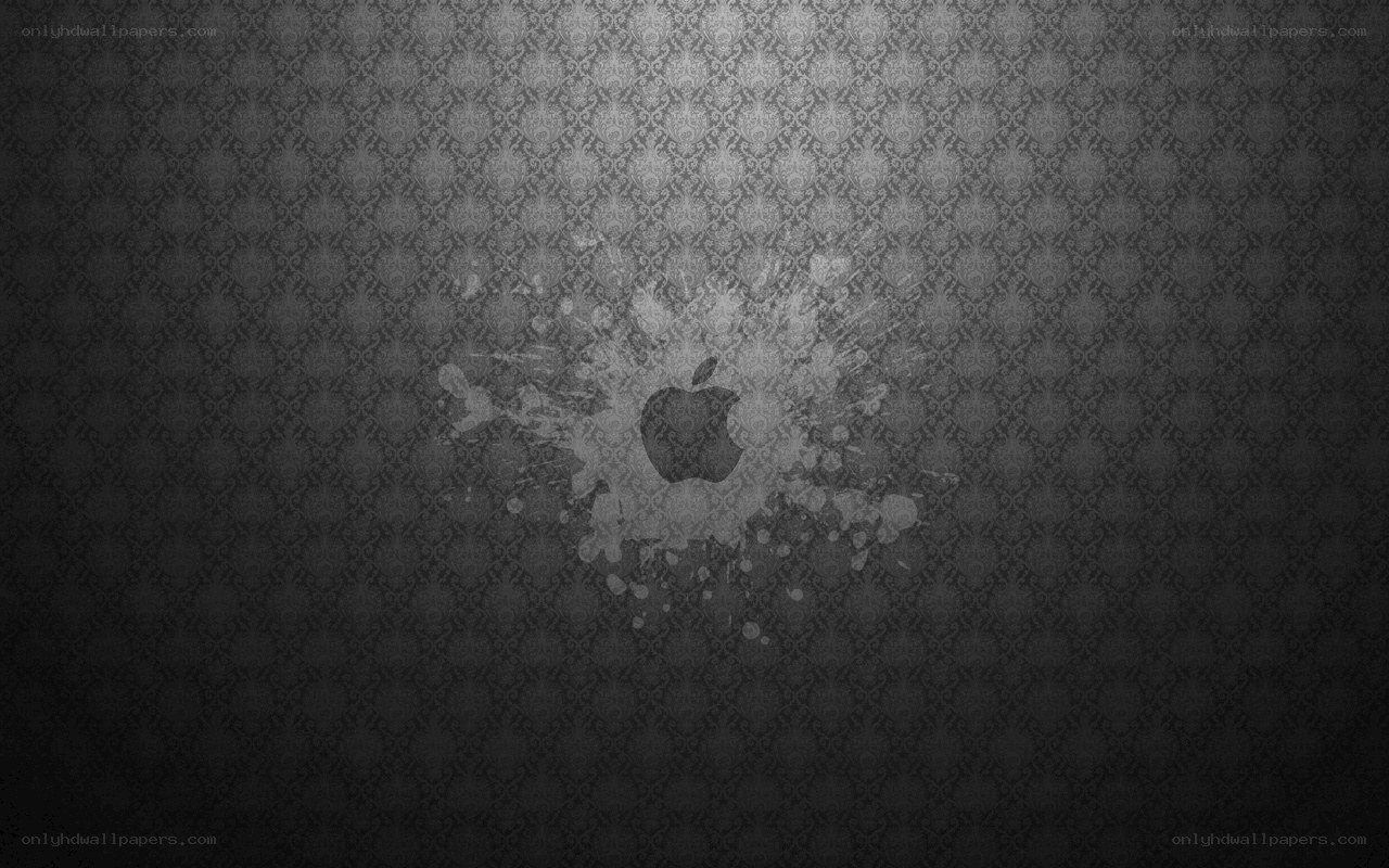 Apple logo splatter wallpaper