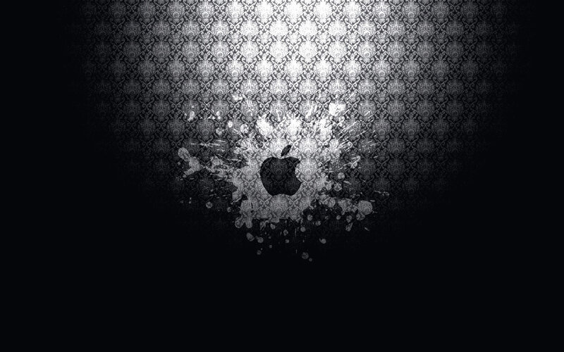 Apple logo splatter wallpaper