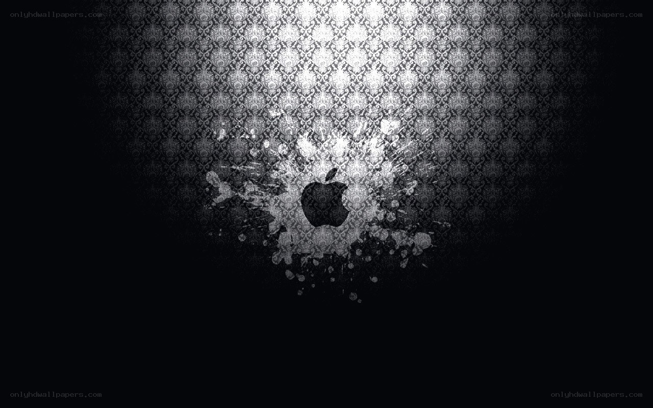Apple logo splatter wallpaper