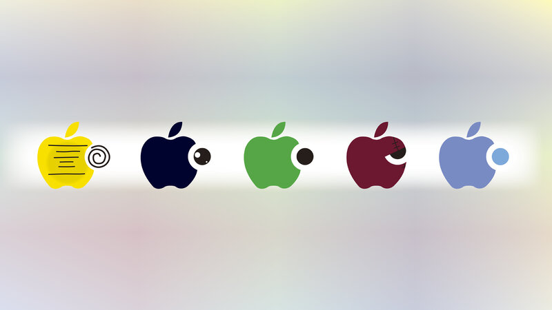 Apple logo variations