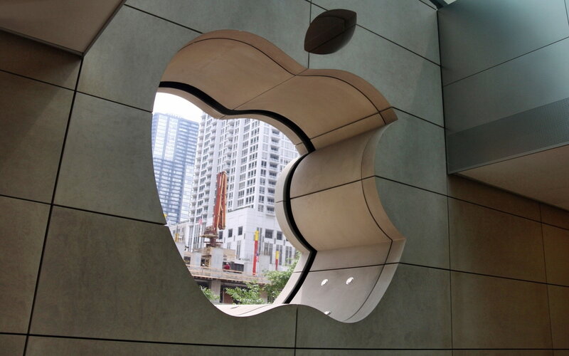 Apple Logo Window — Gray