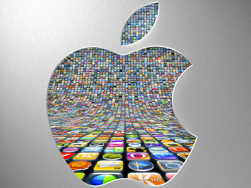 Apple Logo with App Icons
