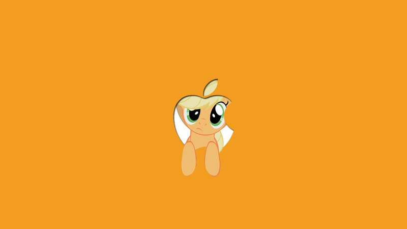 Apple logo with Applejack