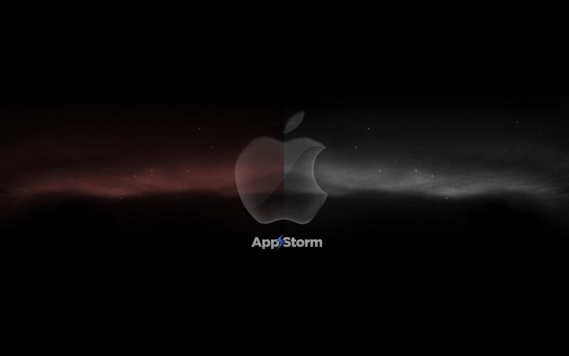 Apple logo with AppStorm watermark